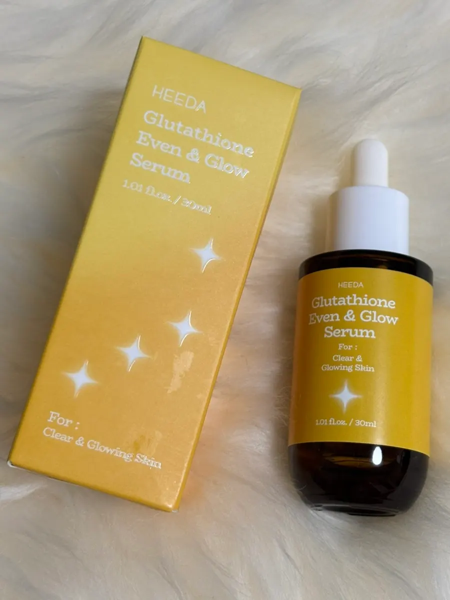 Non-sticky glutathione serum: HEEDA Even & Glow