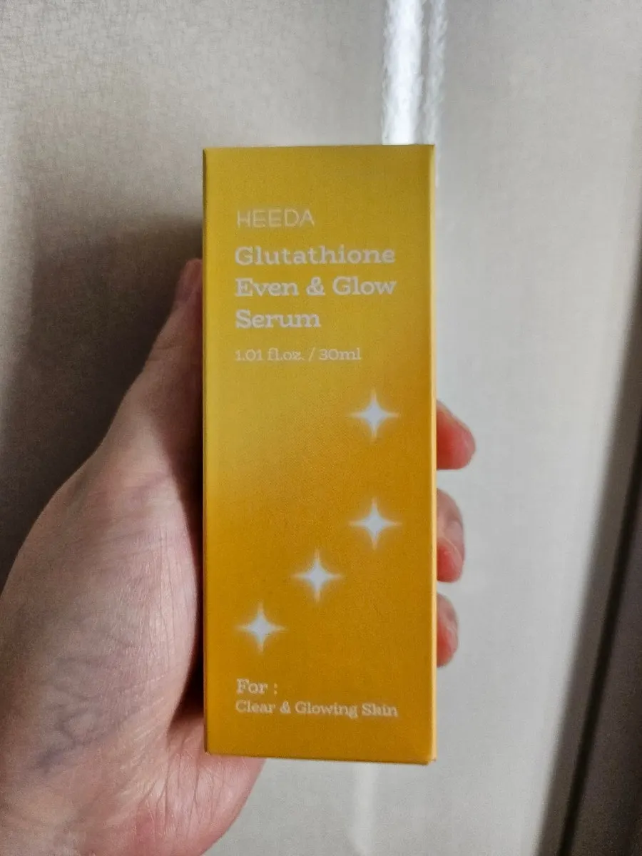 Glutathione serum for dehydrated oily skin: HEEDA 2-week test