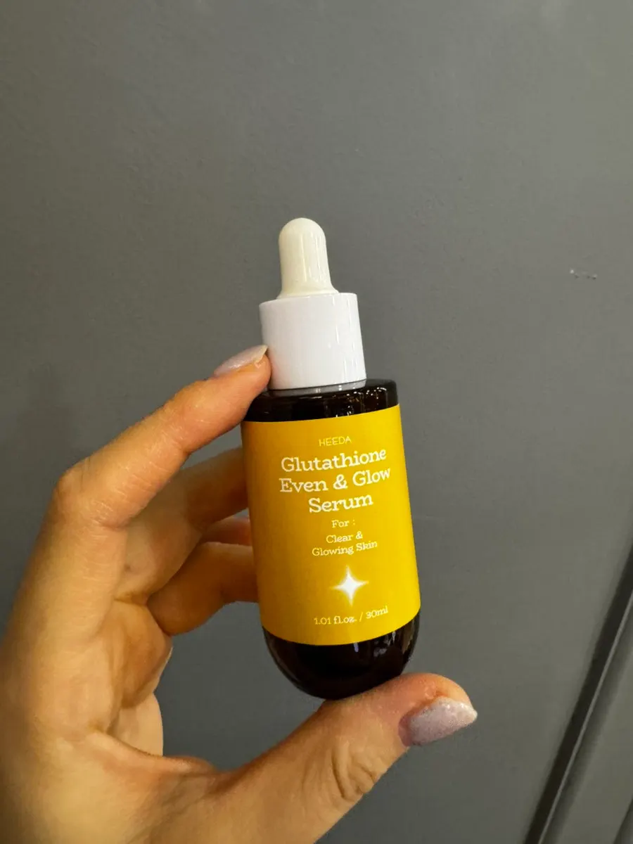 Glutathione glow serum for dull skin, 2-week test: HEEDA