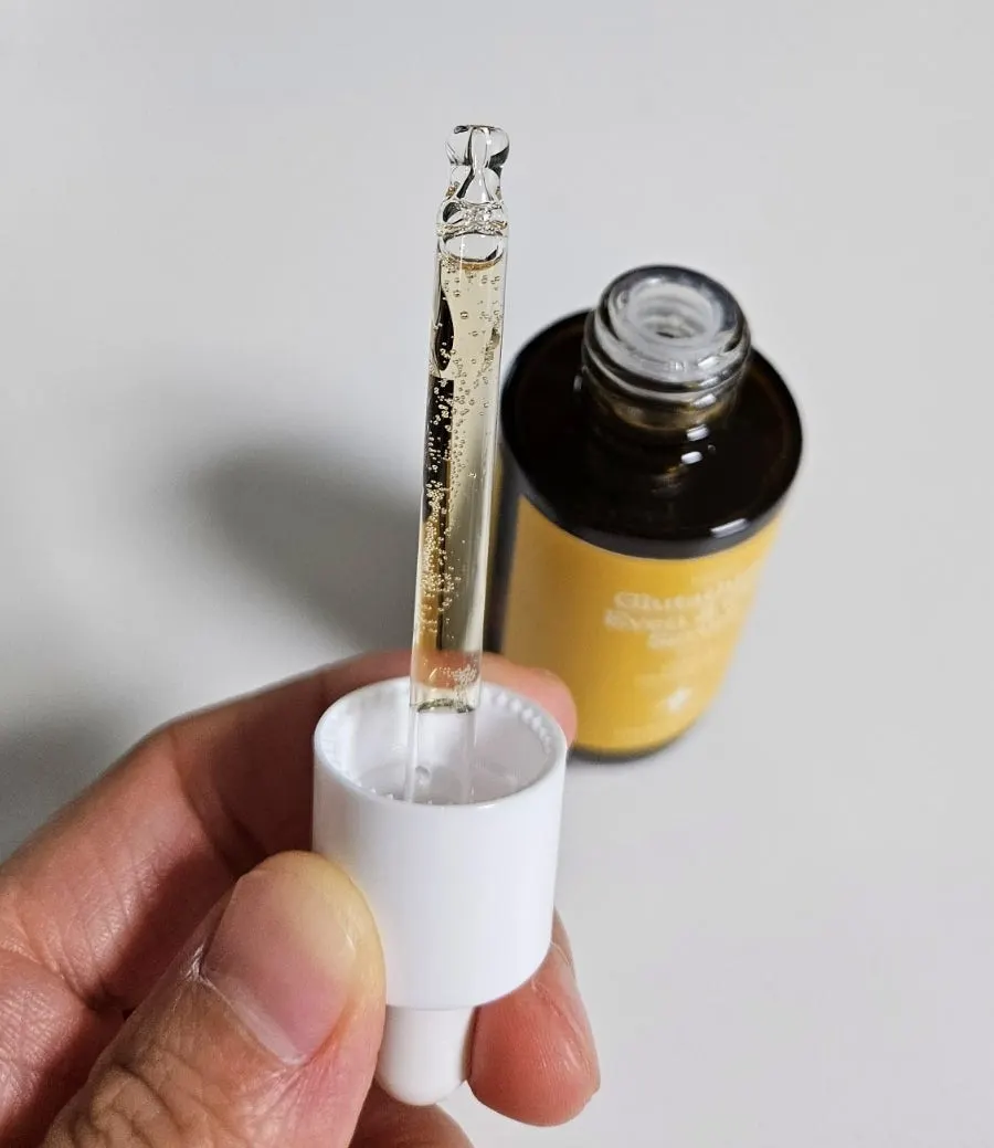 Glutathione glow serum tested 2 weeks: HEEDA High-End Glow Serum