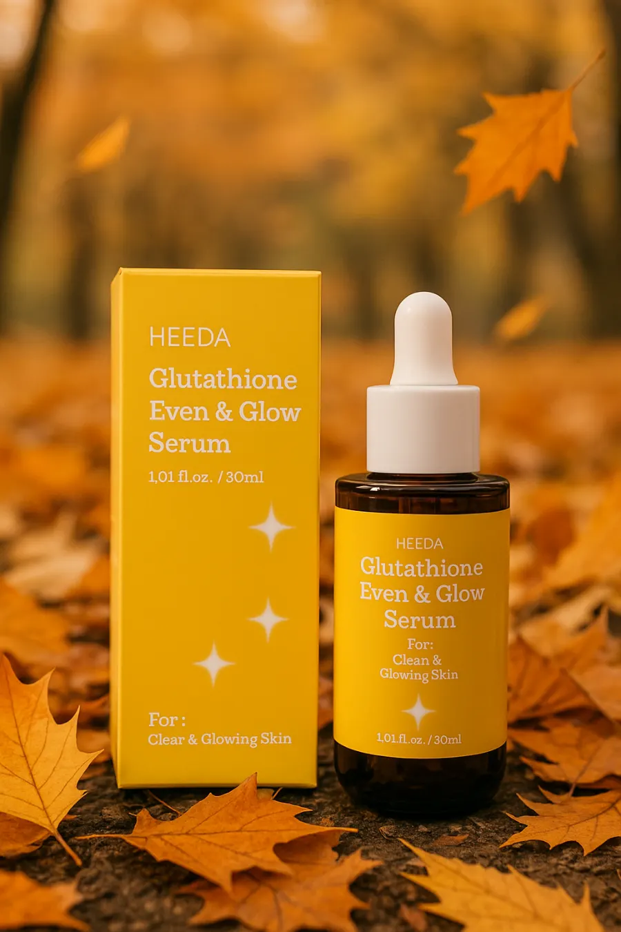 Glutathione glow serum tested 2 weeks: HEEDA High-End Glow Serum