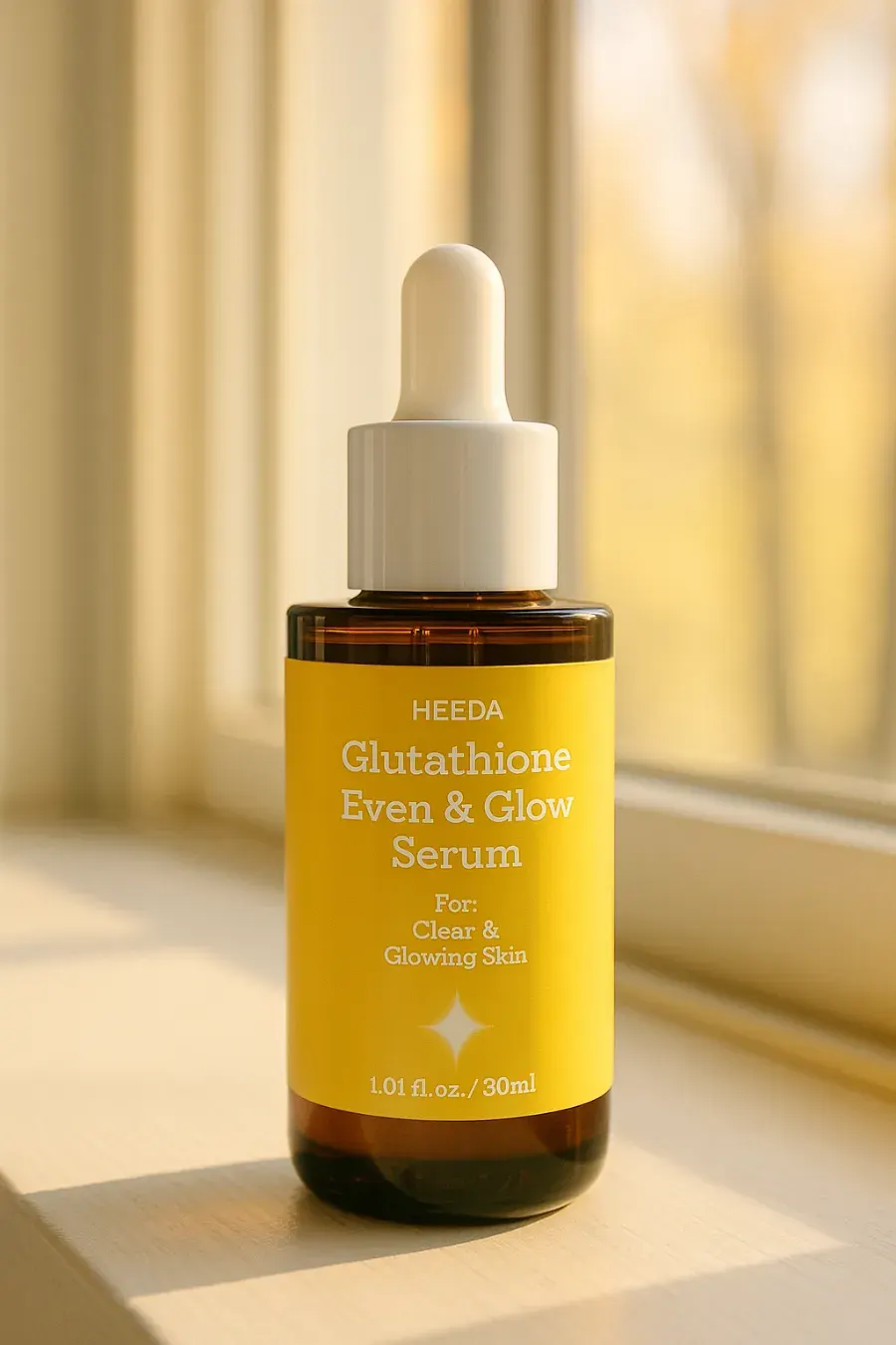 Glutathione glow serum tested 2 weeks: HEEDA High-End Glow Serum