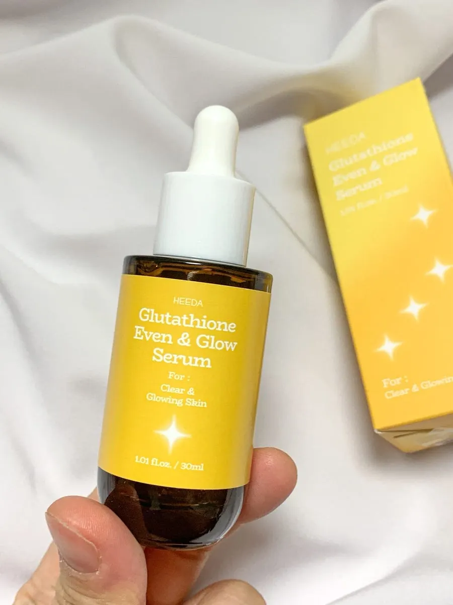 Glutathione serum for dehydrated skin: HEEDA Even & Glow Serum