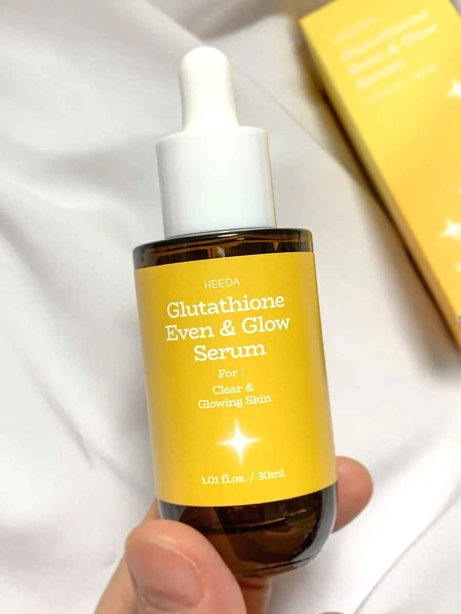 Glutathione serum for dehydrated skin: HEEDA Even & Glow Serum