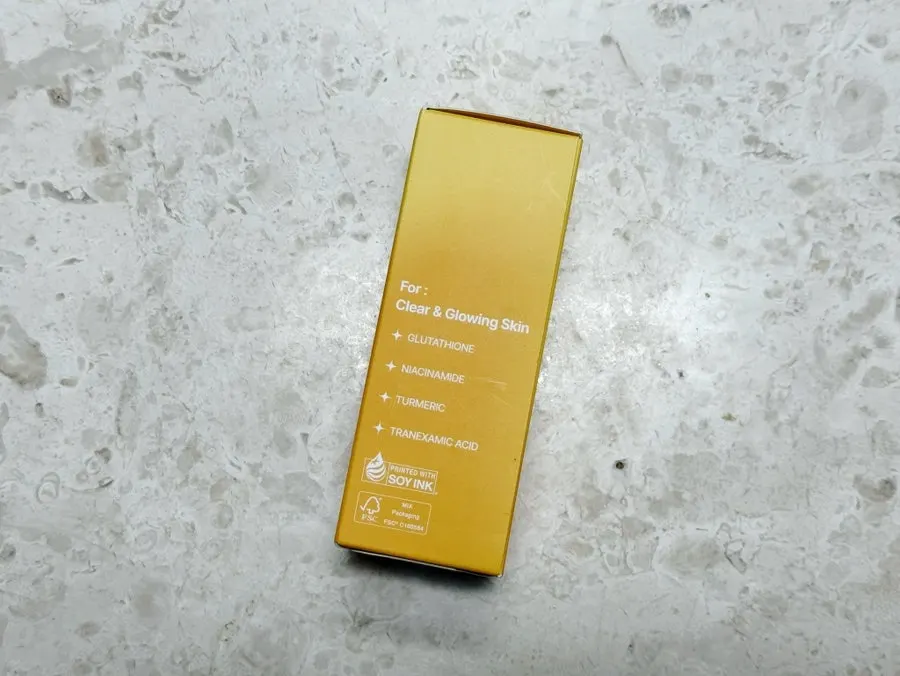 Glutathione serum on combination-dry skin: HEEDA High-End Glow Serum