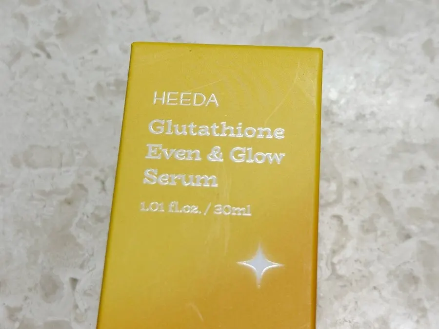 Glutathione serum on combination-dry skin: HEEDA High-End Glow Serum