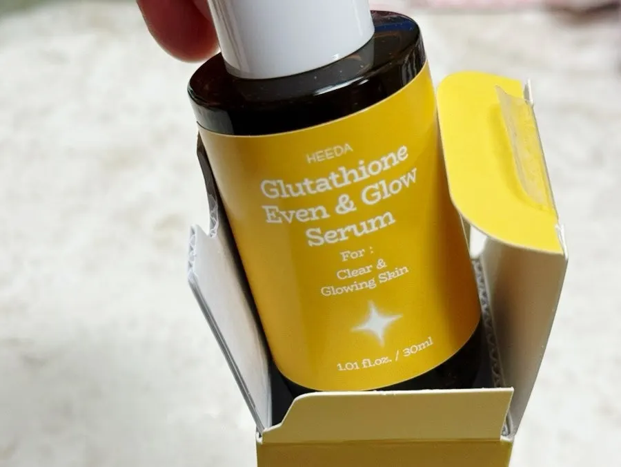 Glutathione serum on combination-dry skin: HEEDA High-End Glow Serum