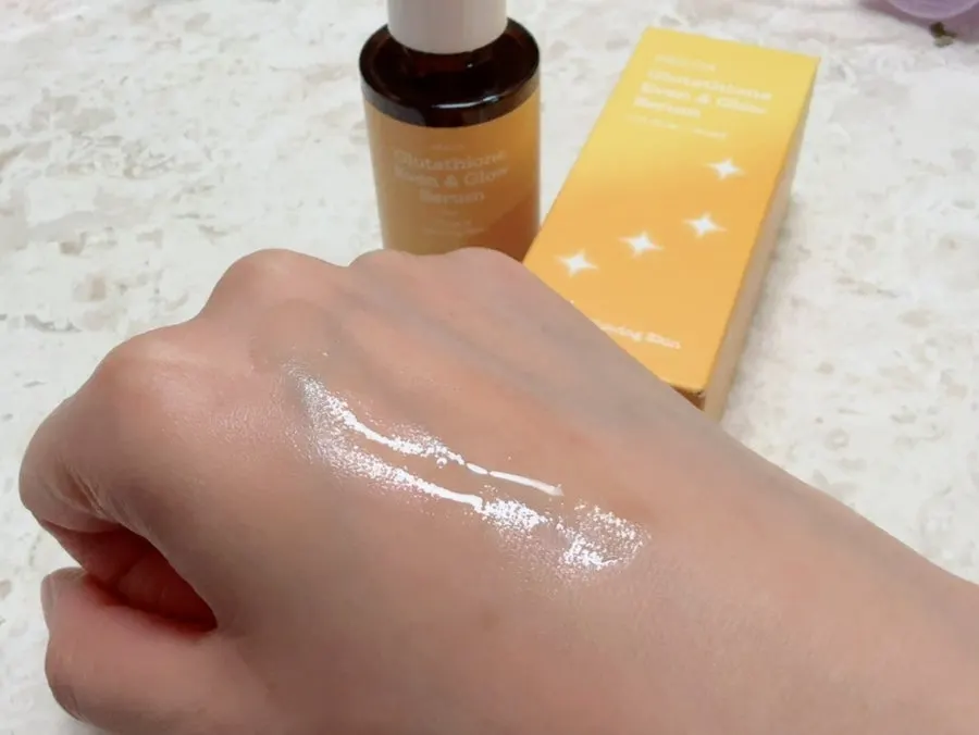 Glutathione serum on combination-dry skin: HEEDA High-End Glow Serum