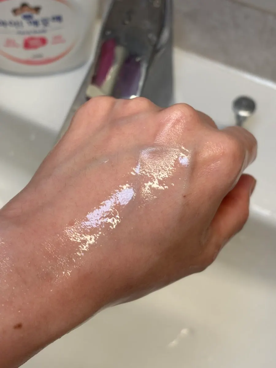 Skin looking comfortable after using the mild foam cleanser