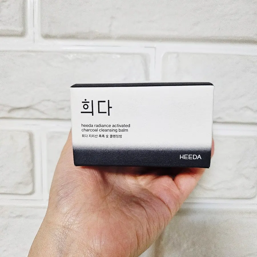 Cleansing balm for oily dehydrated skin: HEEDA Jirisan Charcoal