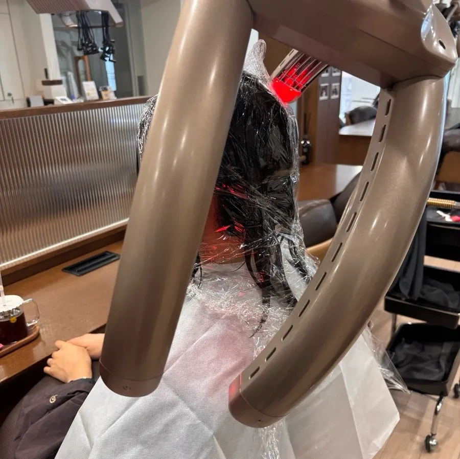 Wearing the heat processing device for the clinic treatment