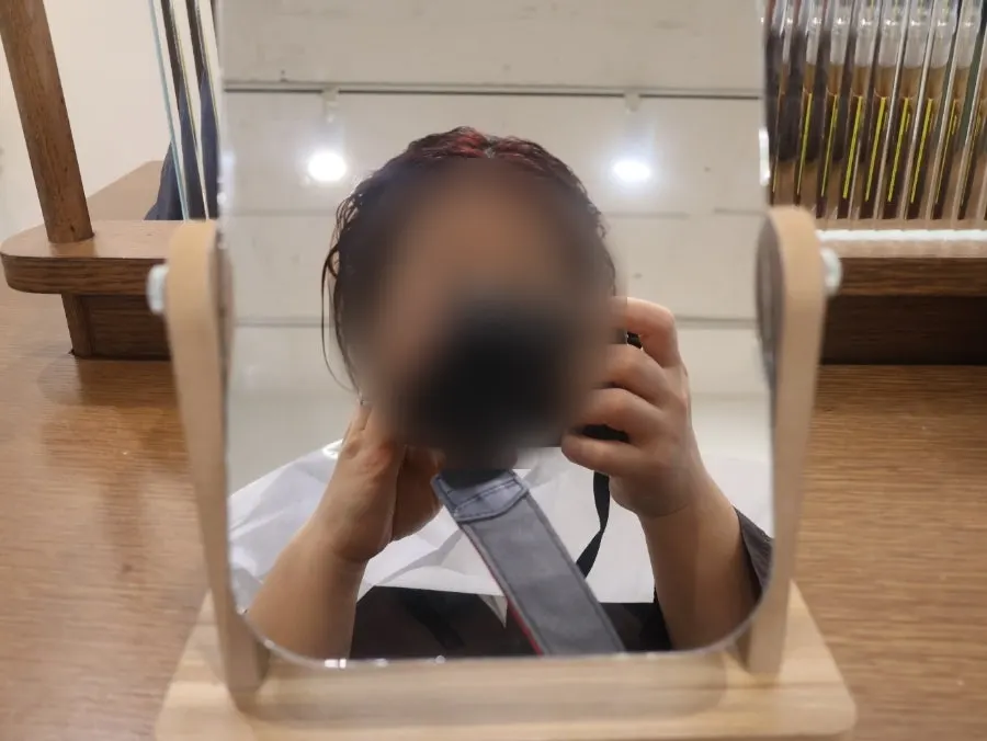 클리닉 1단계 샴푸 과정