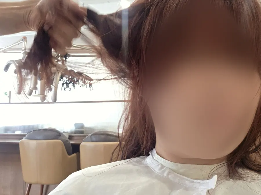 클리닉과 커트를 마친 완성 헤어