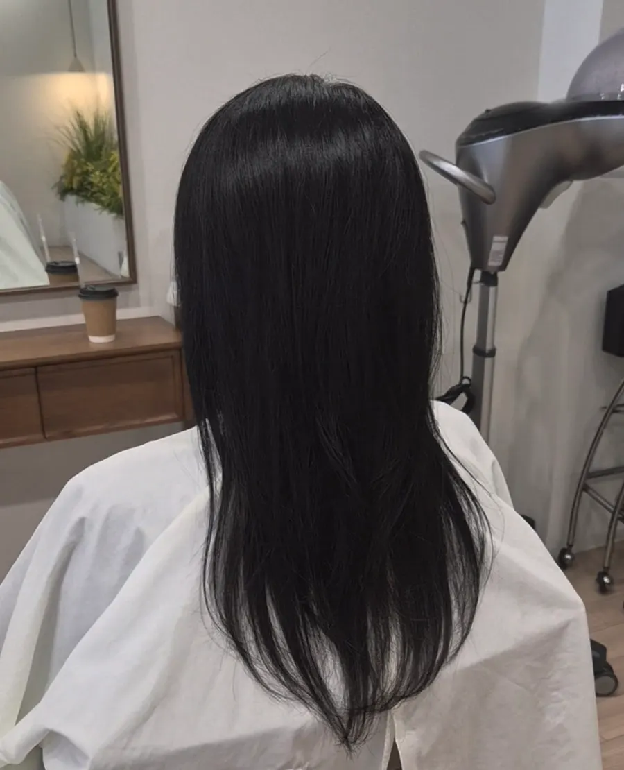 모발케어 B 전후 머릿결 비교 사진
