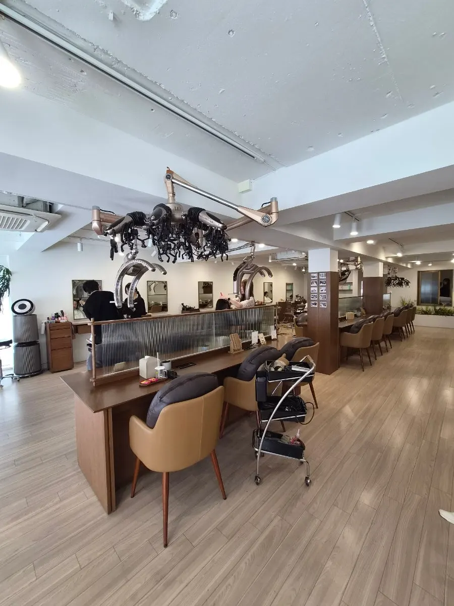 Clean and cozy interior of Heeol Hair Gangnam Flagship Store