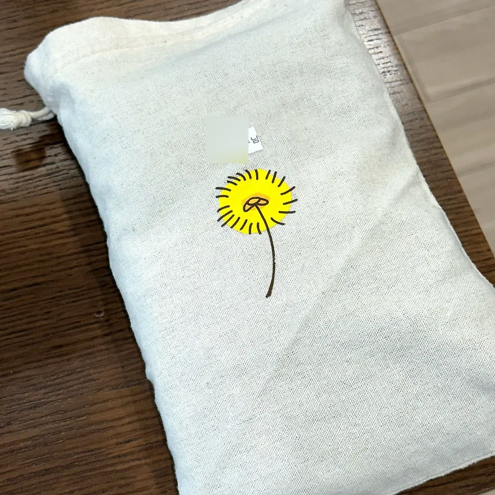 Treatment gown with a name tag attached