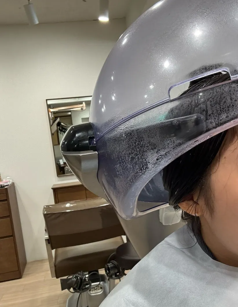 Hair spa steamer supplying moisture steam
