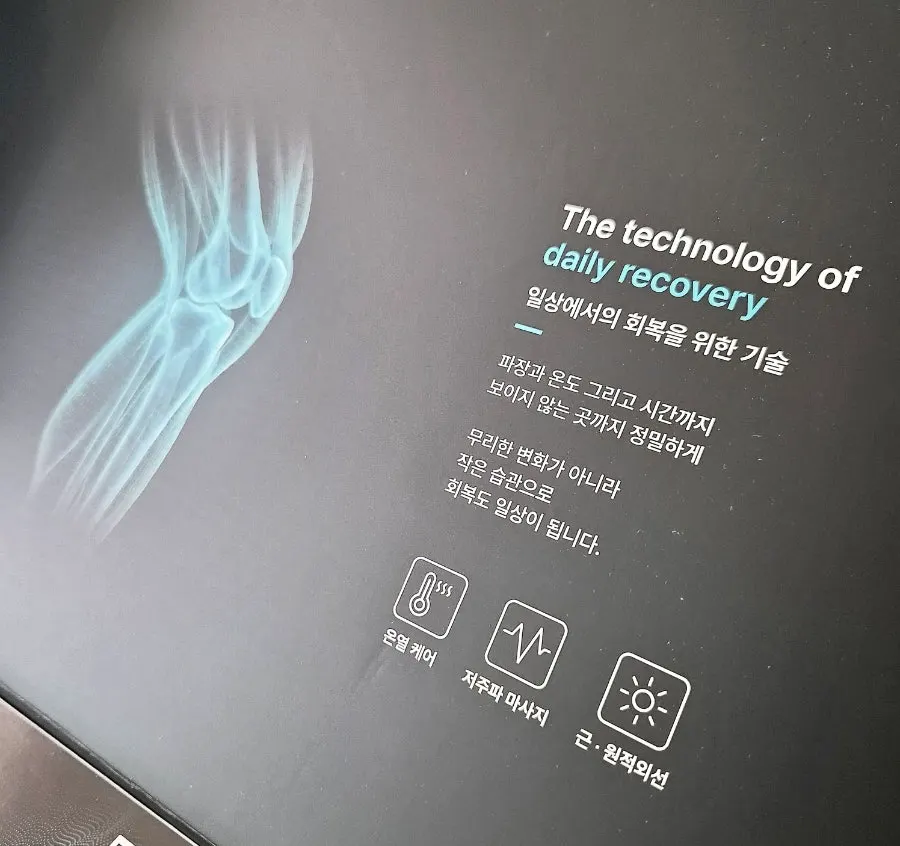 Back of the package listing heat care and infrared features