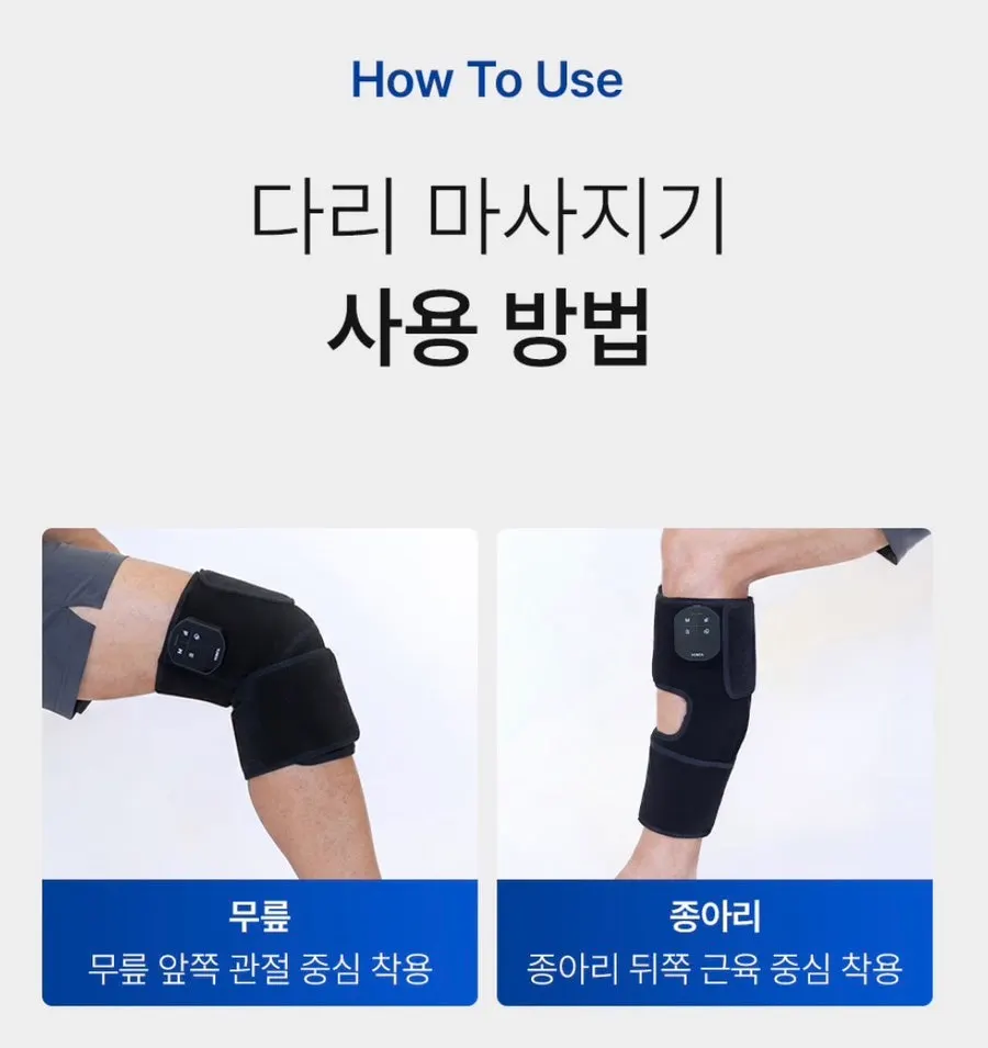Leg massager worn on the calf