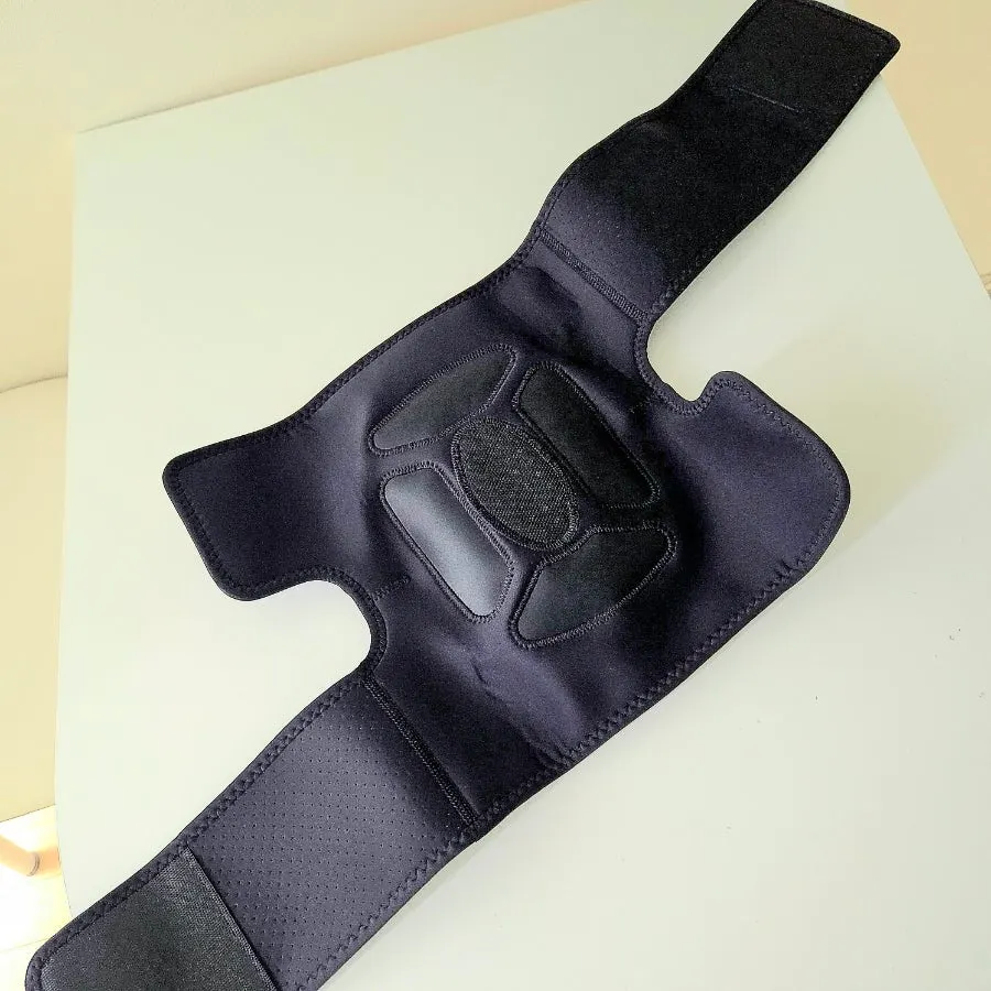 Velcro bands attached at top and bottom