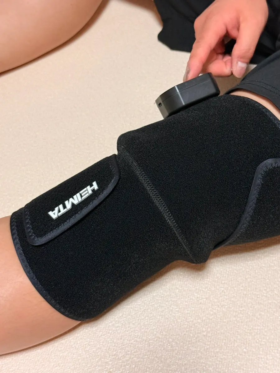 Massager prepared for knee rest