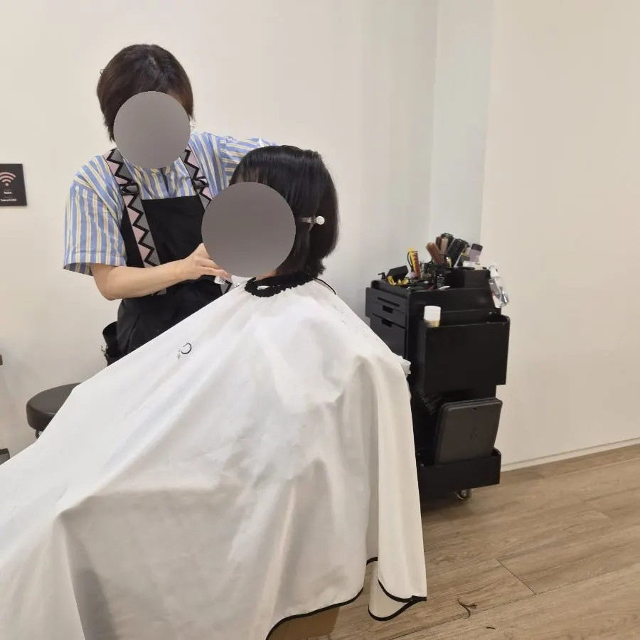 Starting the cut after the shampoo