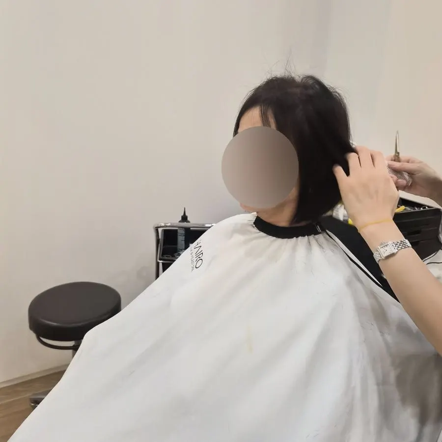 The bob with revived volume after the second cut