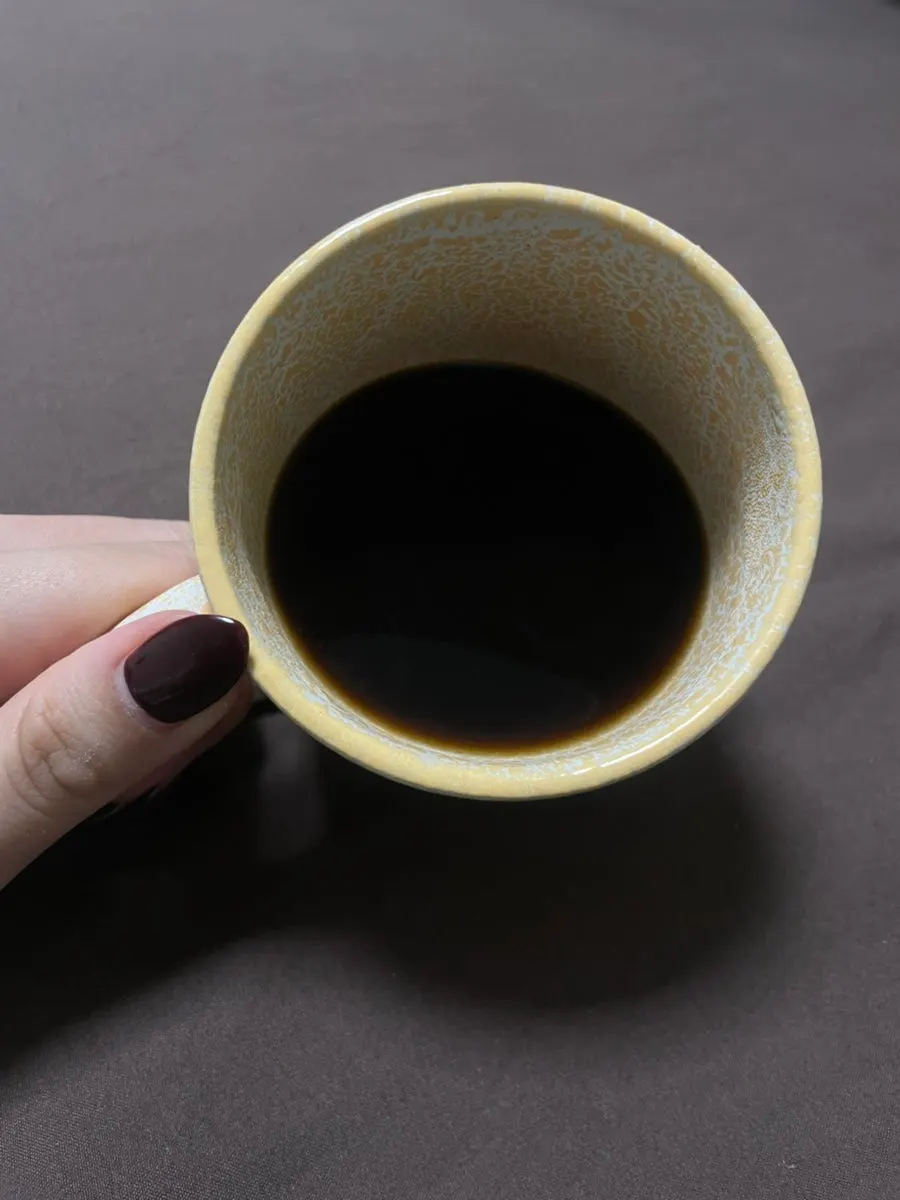 Dark Americano flavor diet coffee in a cup