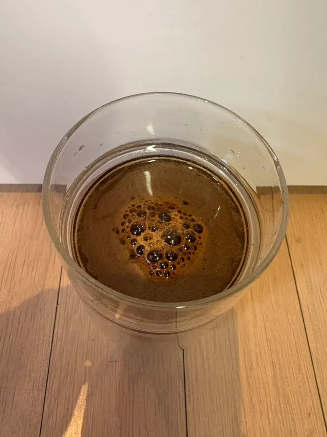 Diet coffee americano in a cup