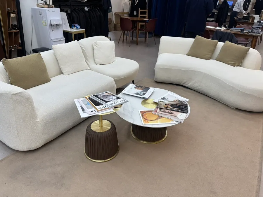 Waiting area with sofas