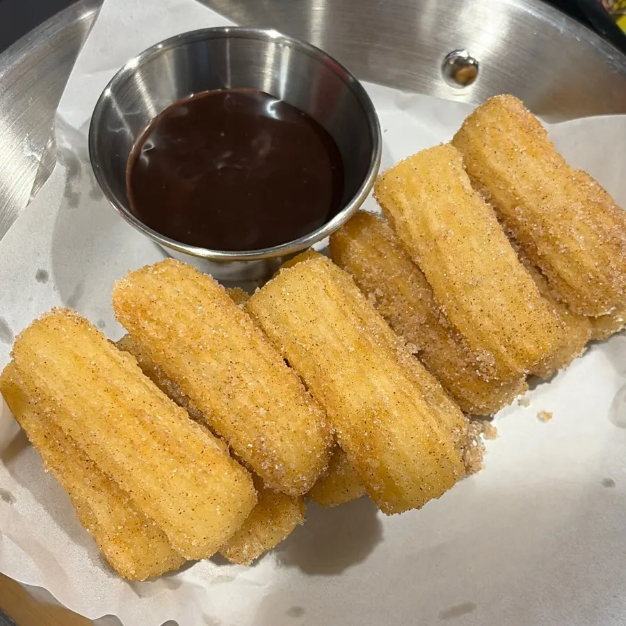 Churros enjoyed at the board game café