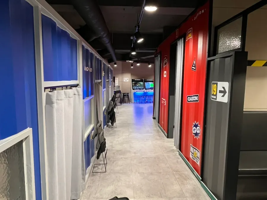 Spacious hallway connecting multiple rooms