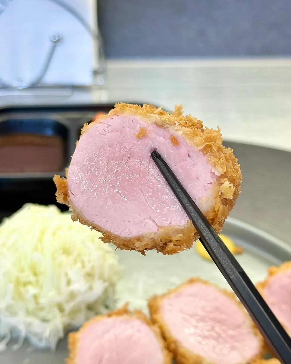 Bite-sized pieces of cut hire katsu