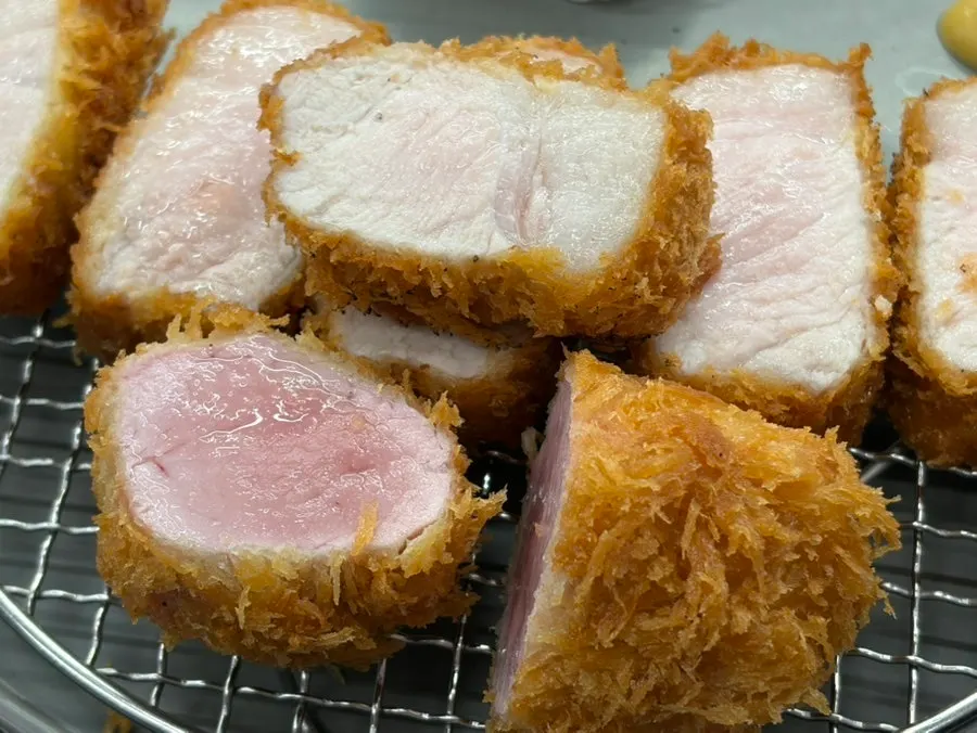 Jeju black pork assorted katsu with loin and hire pieces