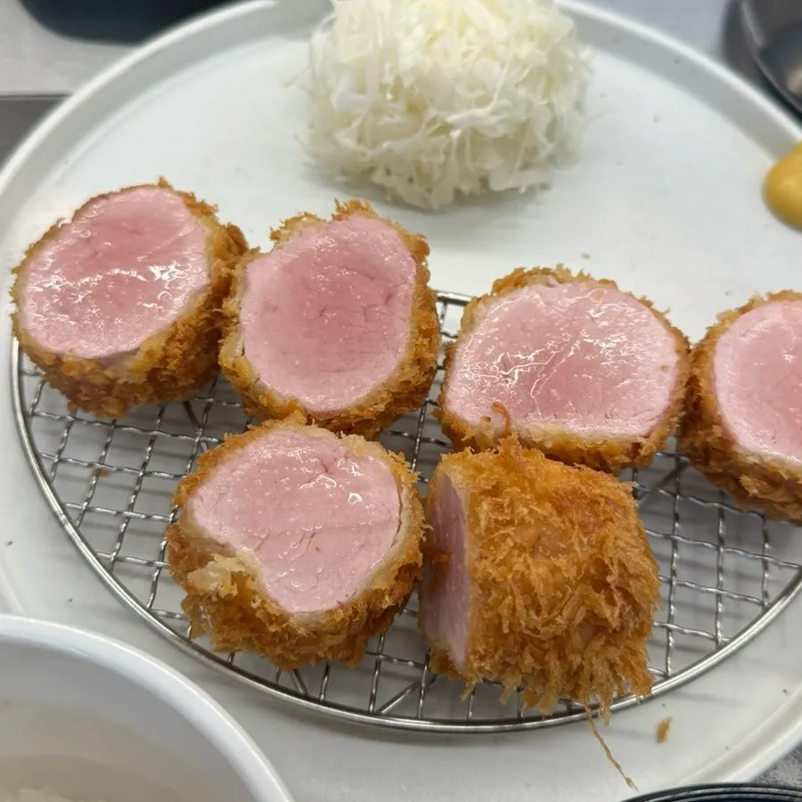 YBD히레카츠 접시 클로즈업