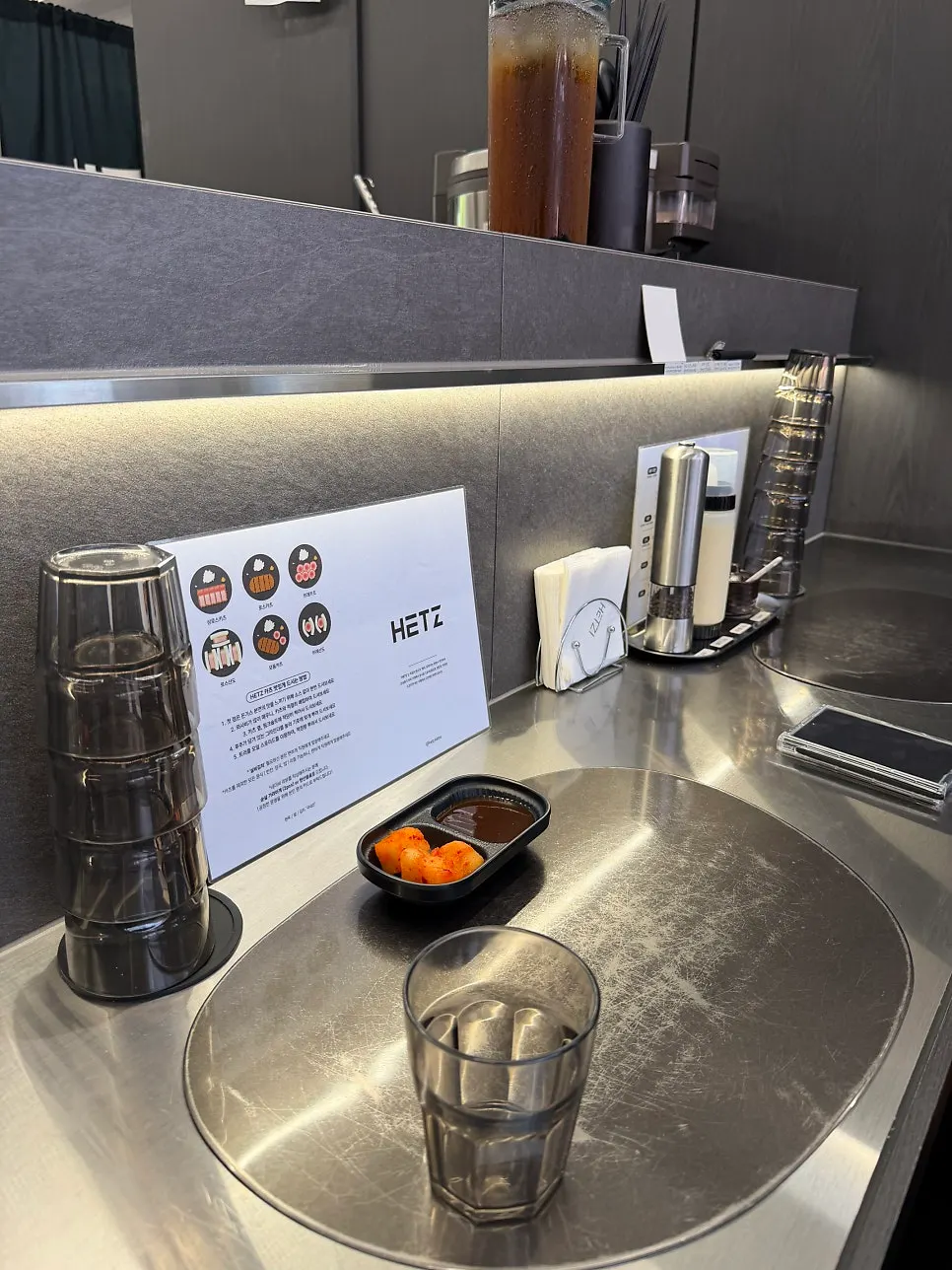 Bar seating good for solo dining at Hets Jeonpo Branch
