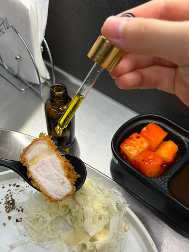 Cross-section of the tender hire katsu