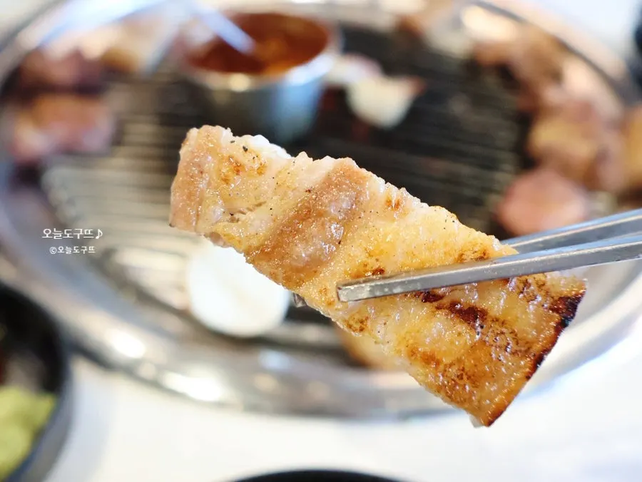 A chewy piece of pork belly