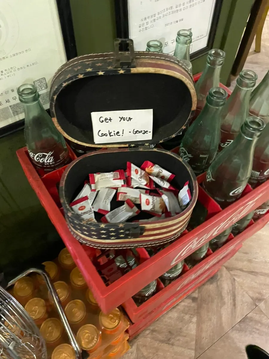 Dessert candy served after the meal