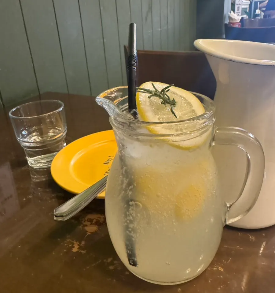 Lemonade ordered at Hey Joji