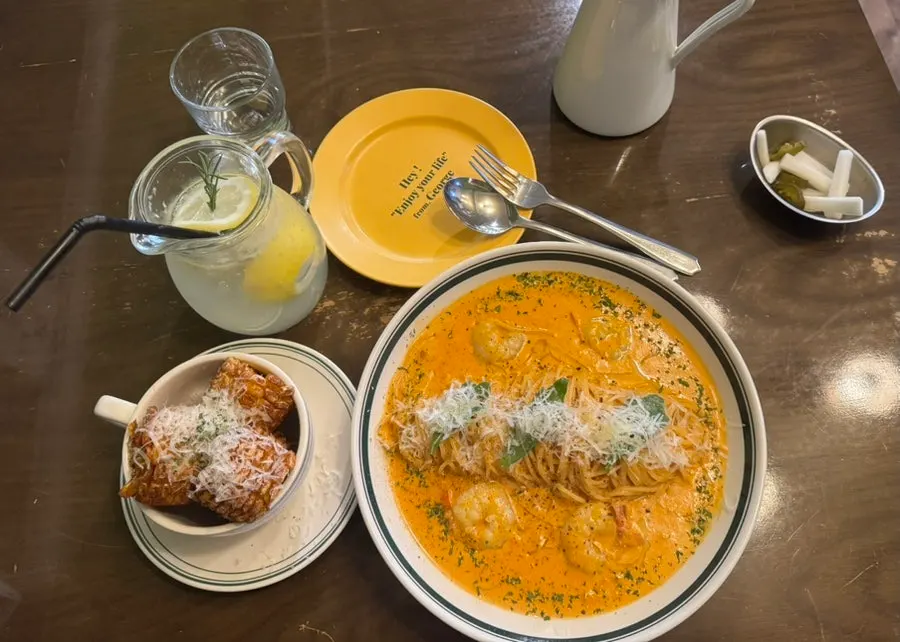 Table at Hey Joji after finishing the meal