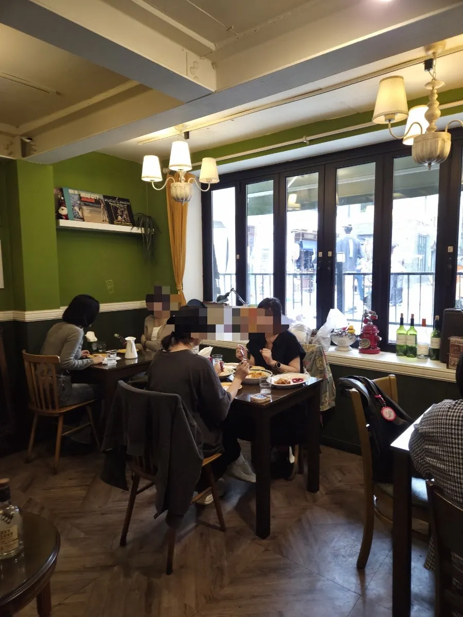 Interior seating and atmosphere at Hey Joji