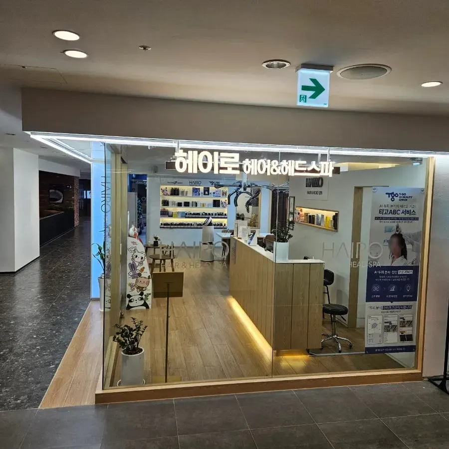 Entrance of Heiro Jamsil Lotte World to the right of the escalator