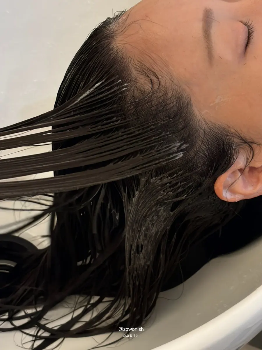 Volume magic treatment in progress at Heiro Jamsil