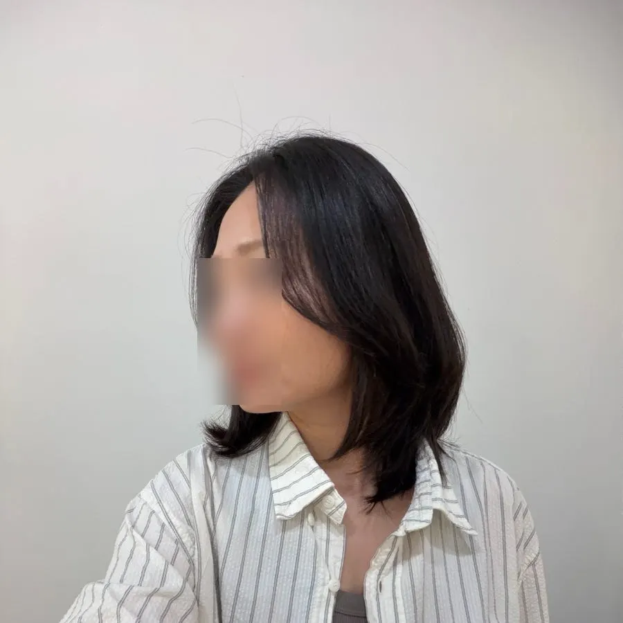 Finished layered cut and volume magic hairstyle