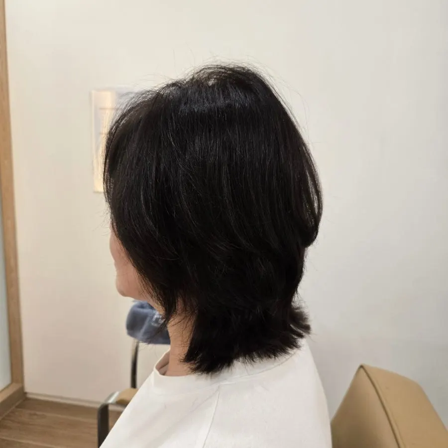 매직세팅으로 정돈된 레이어드 컷 애프터