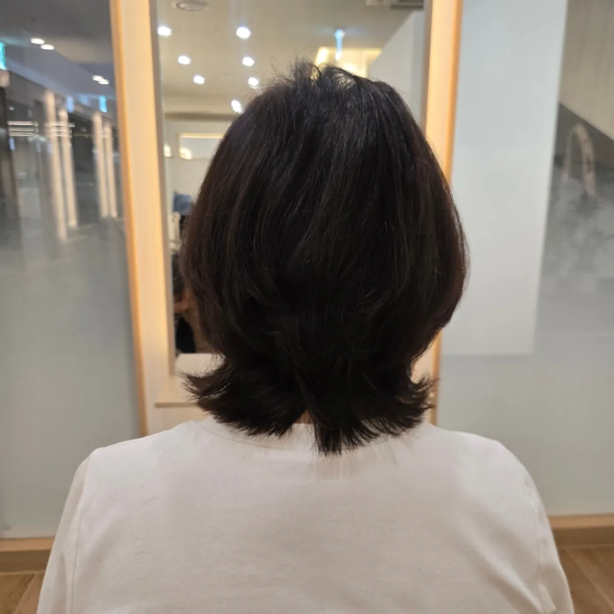 집에서 손질한 뿌리펌 매직세팅 완성 헤어