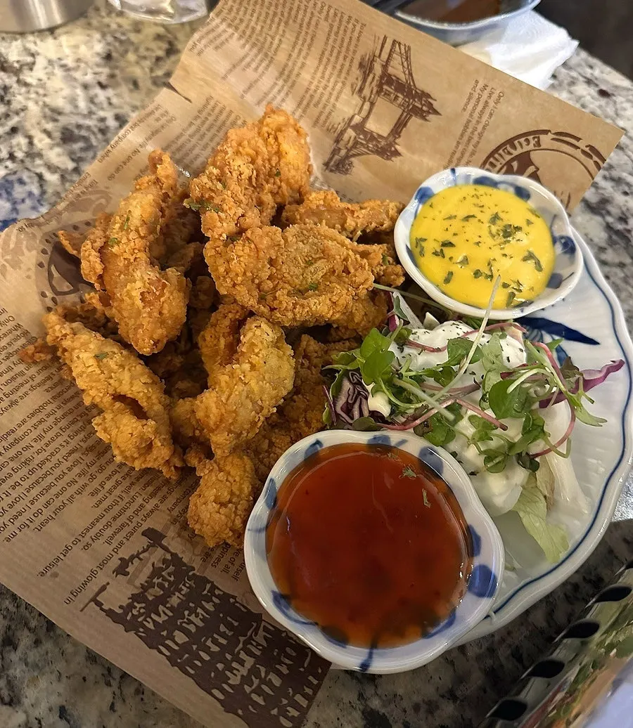 Crispy fried chicken skin