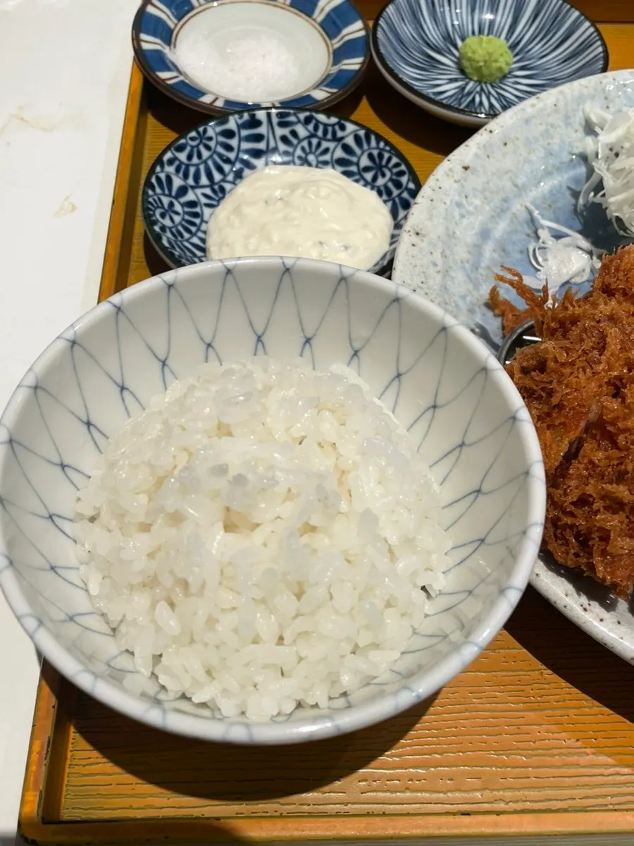 Cross-section of Himawari's cheese katsu with cheese spilling out