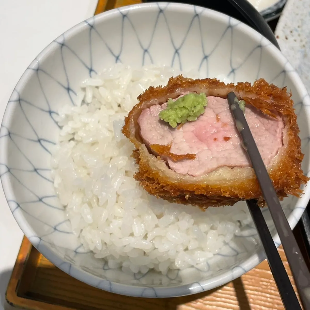 Cheese stretching from Himawari's cheese katsu